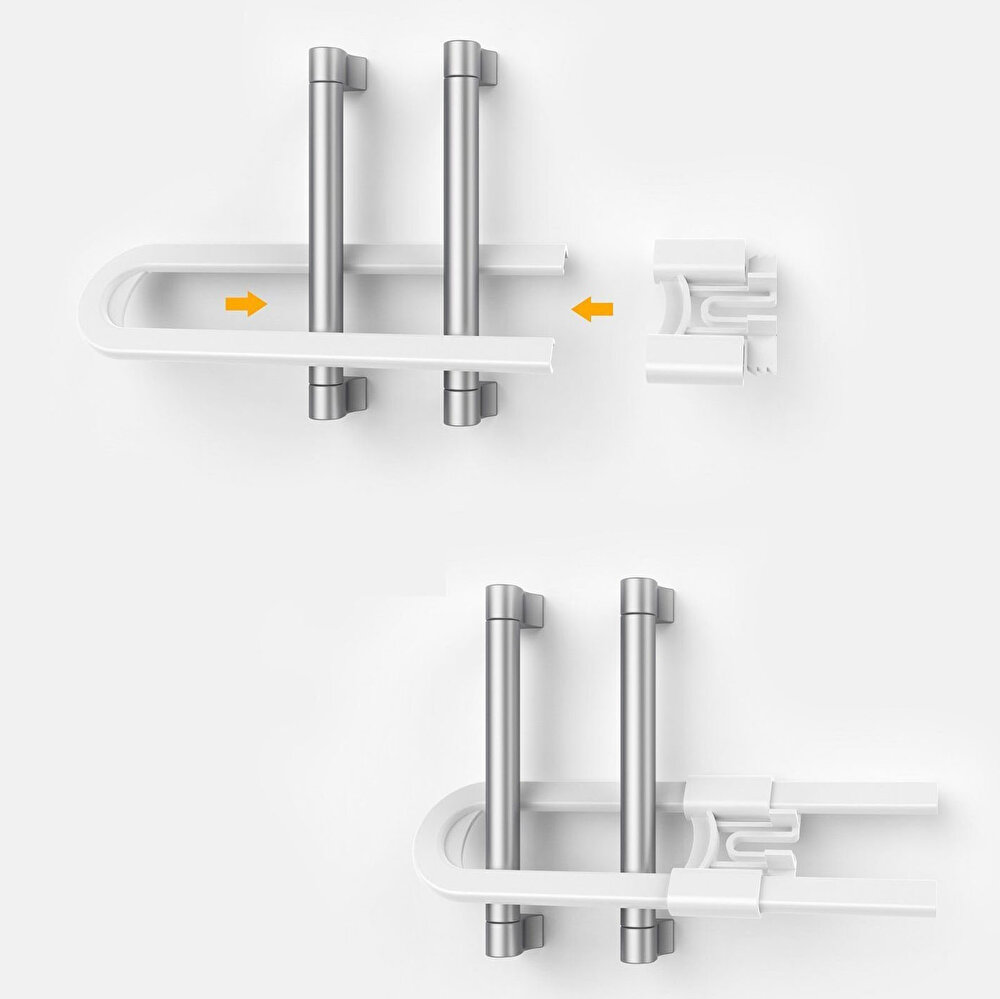 5 Adet Raylı Dolap Kilit Set