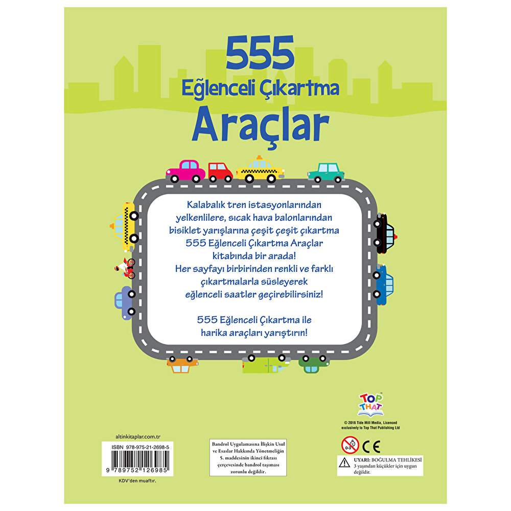 555 Eğlenceli Çıkartma - Araçlar