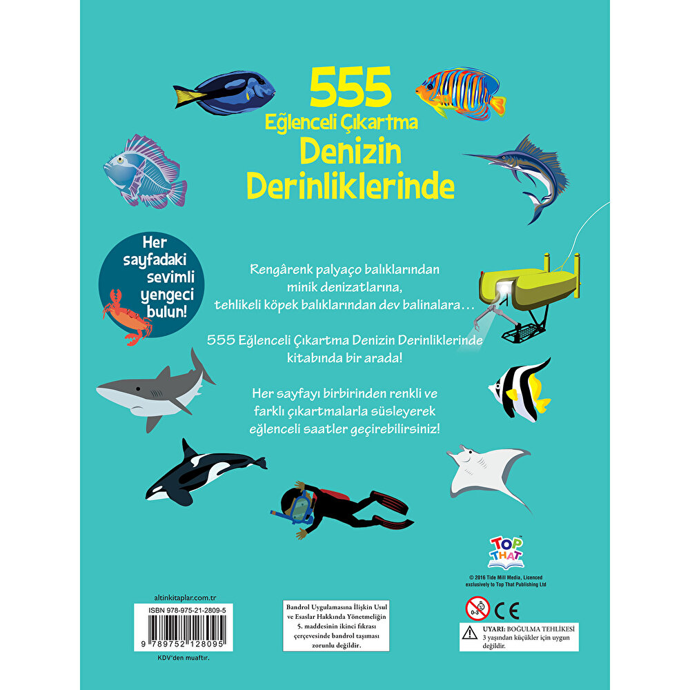 555 Eğlenceli Çıkartma - Denizin Derinliklerinde