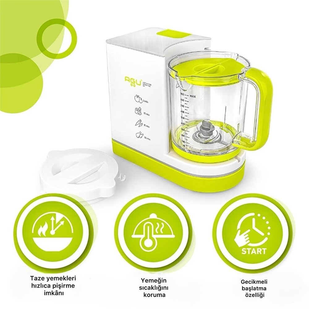 5'li 1 Arada Bebek Yemek Hazırlama Robotu - AGU Octopy