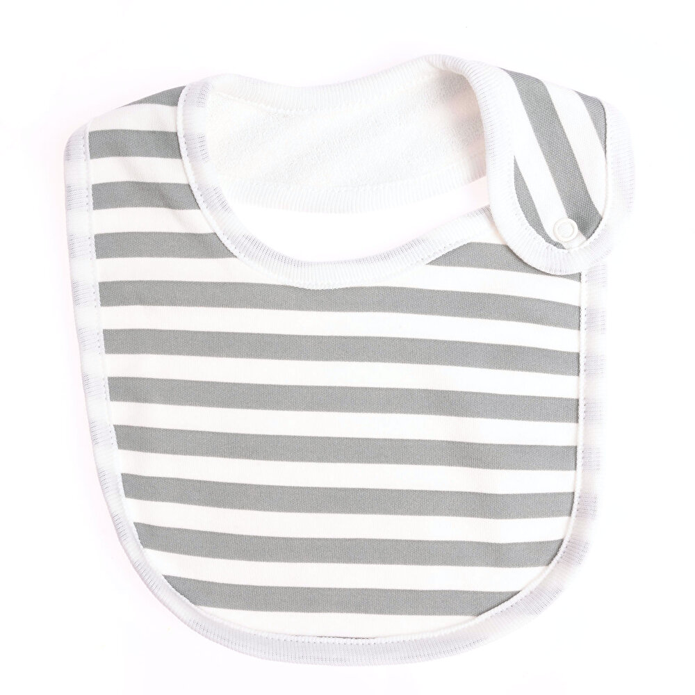 5'li Arkası Havlu Önlük / Zebra-Gri