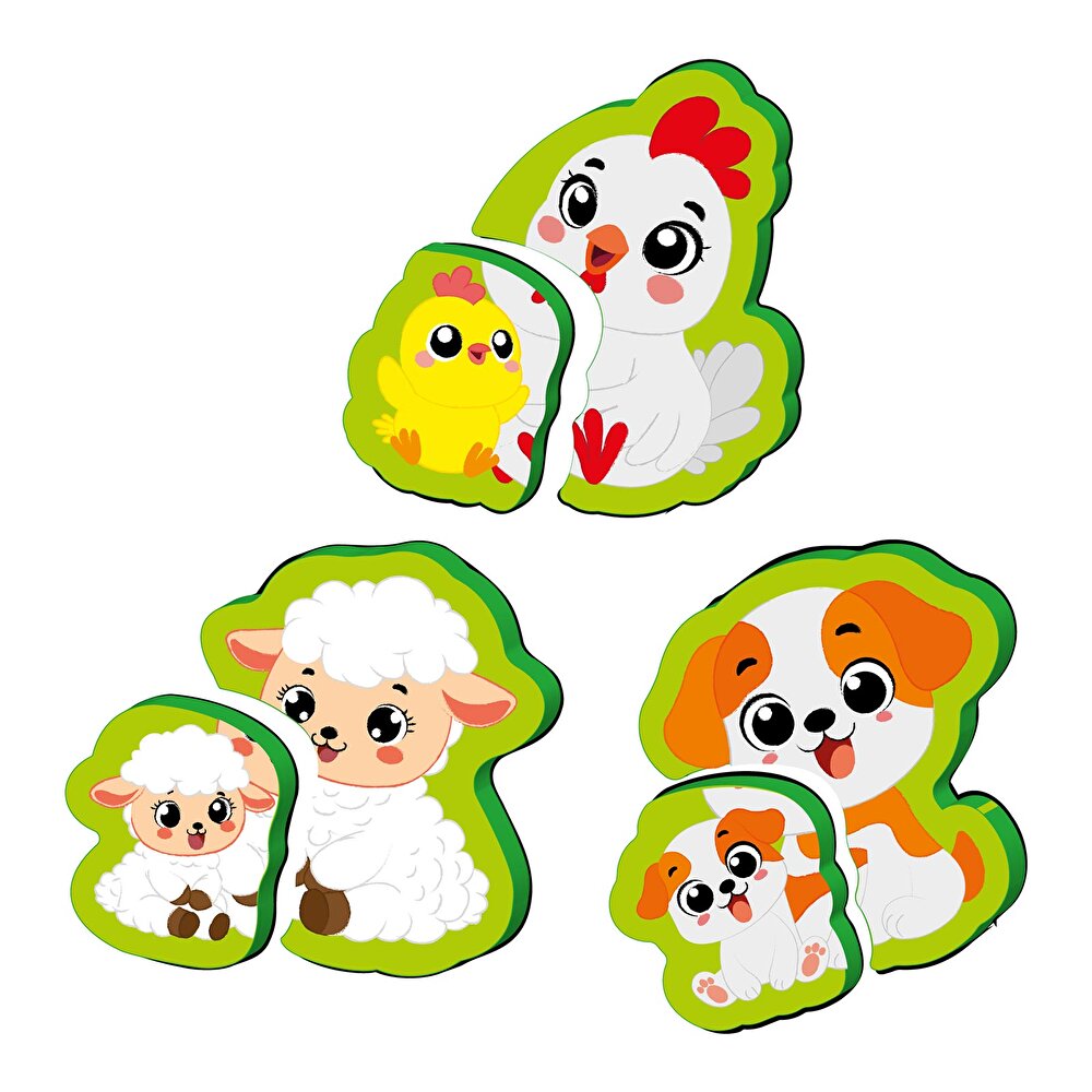 6-16 Ay İlk Pofidik Magnet Puzzle - Çiftlik Hayvanları