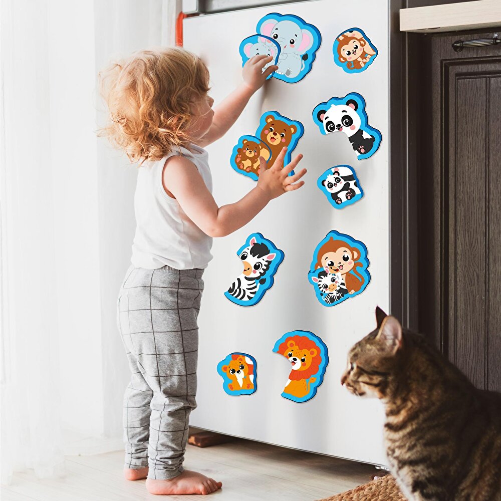 6-16 Ay İlk Pofidik Magnet Puzzle - Orman Hayvanları