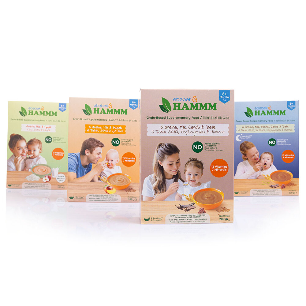 6 Tahıllı Sütlü Keçiboynuzlu ve Hurmalı 200 gr.