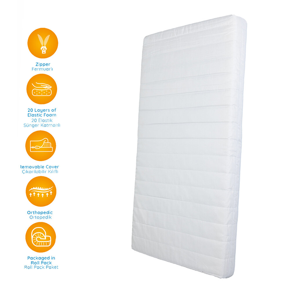 Roll Pack Sünger Yatak  60x120x10 cm