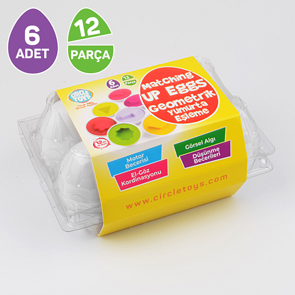 6'lı Geometrik Yumurta Eşleme Oyunu