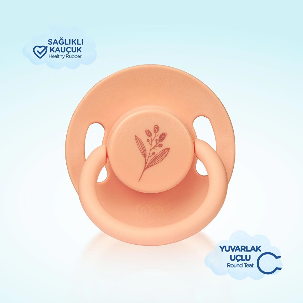 700 Wee Baby Pure Yuv.Kauçuk Emzik No:3 Somon