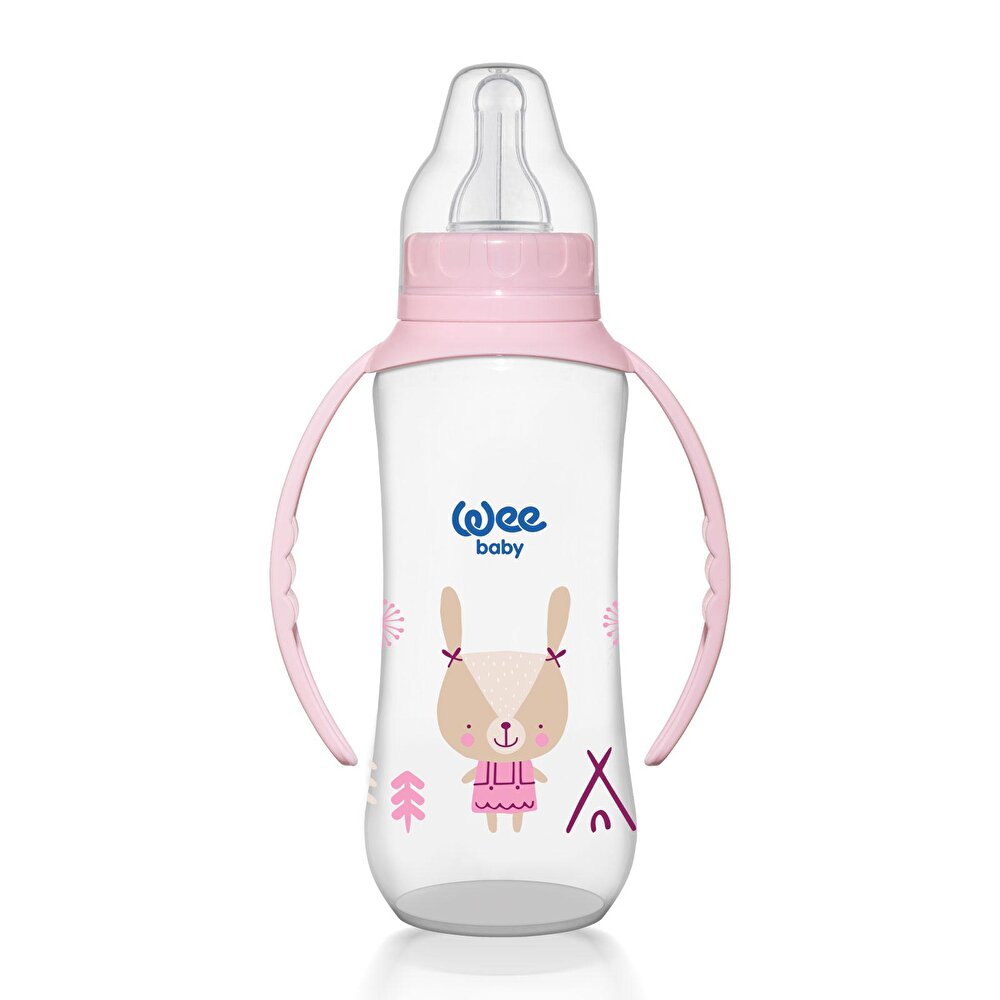 745 Wee Baby  Kulplu PP Biberon 270ml Pembe