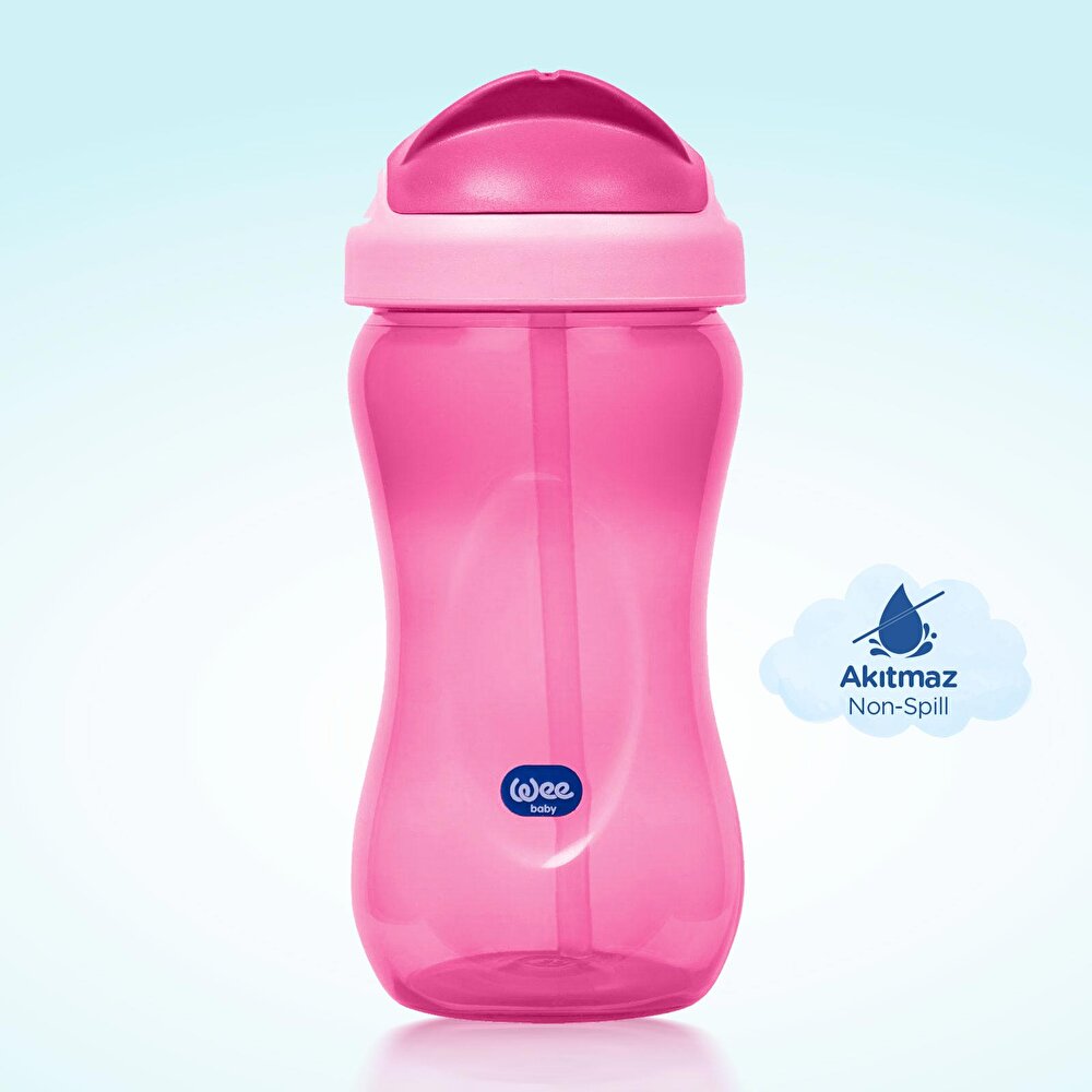 761 Wee Baby Pipetli Bardak  Pembe 350 ml