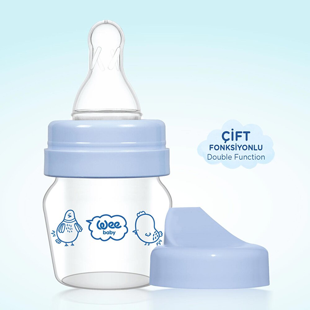 792 Wee Baby Mini Cam Alıştırma Bardağı Seti Mavi 30ml