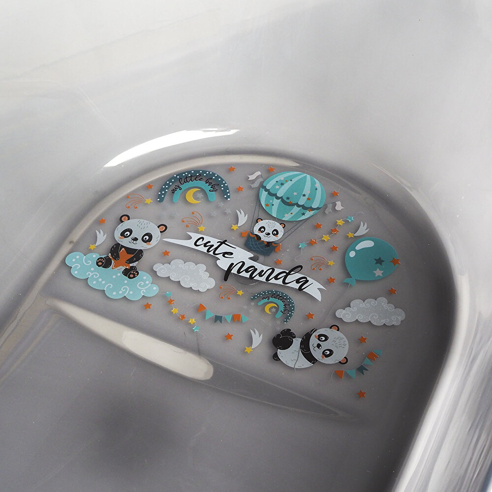 Panda Desenli 3'lü Banyo Seti