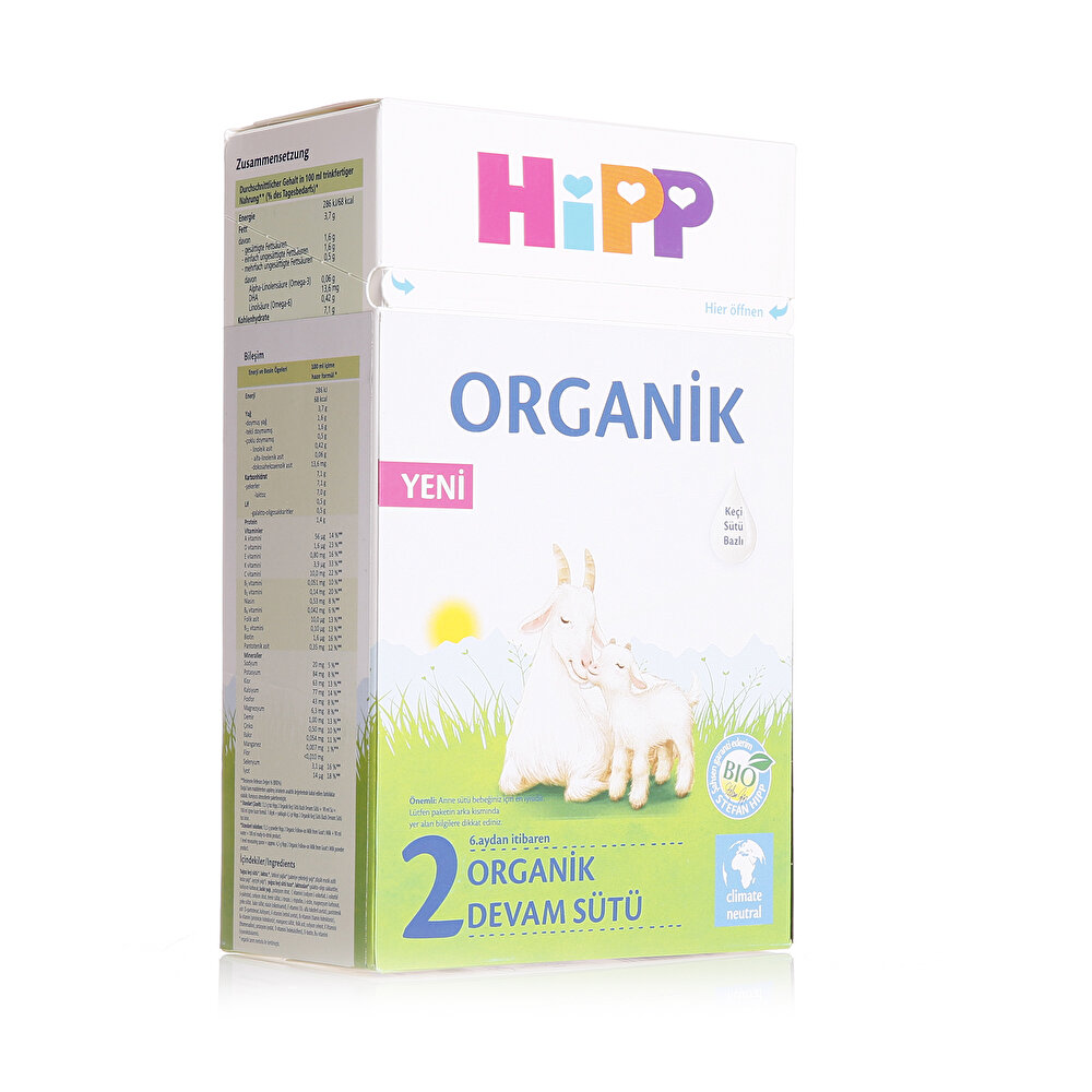 2 Organik Keçi Sütlü Devam Sütü 400 gr 6+ Ay