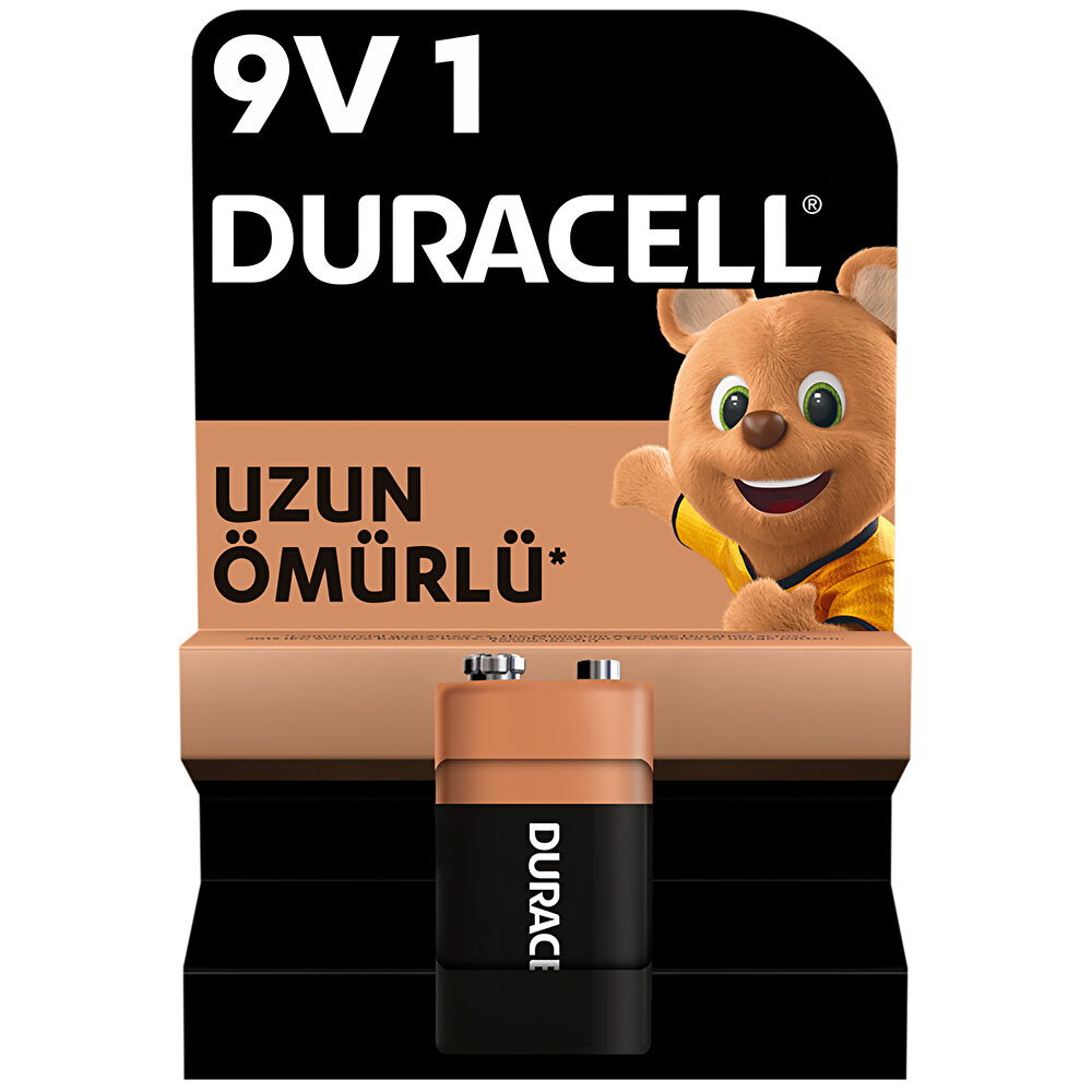 Alkalin Pil 9V Tekli