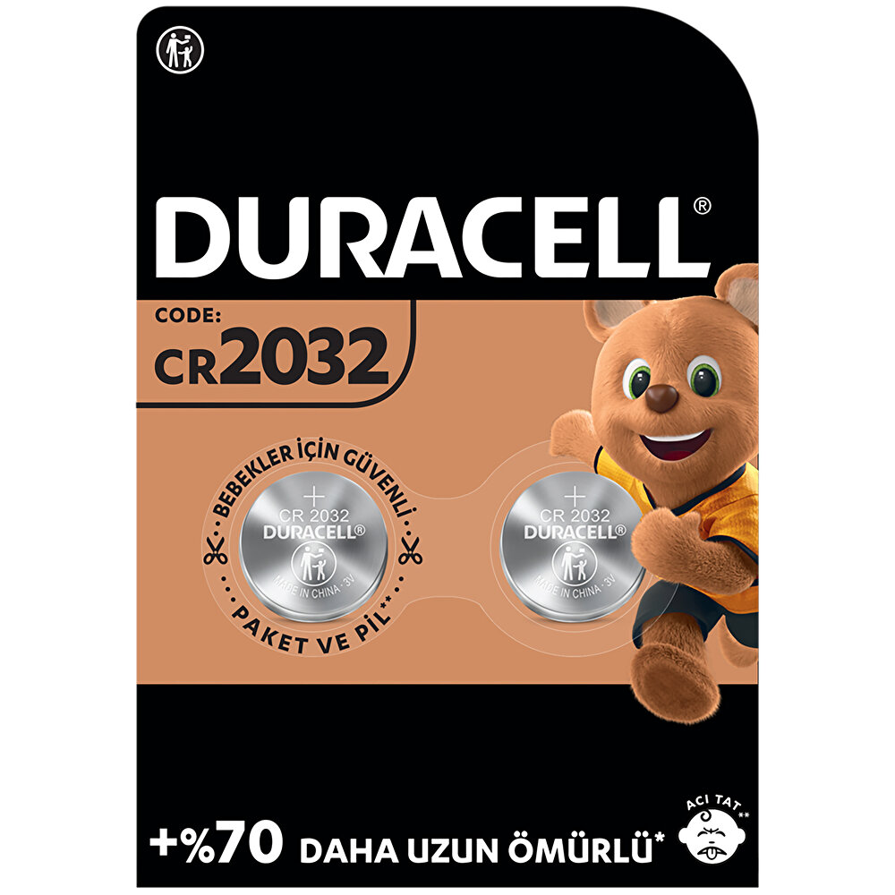 Düğme Pil 2032 2'li 3 Volt