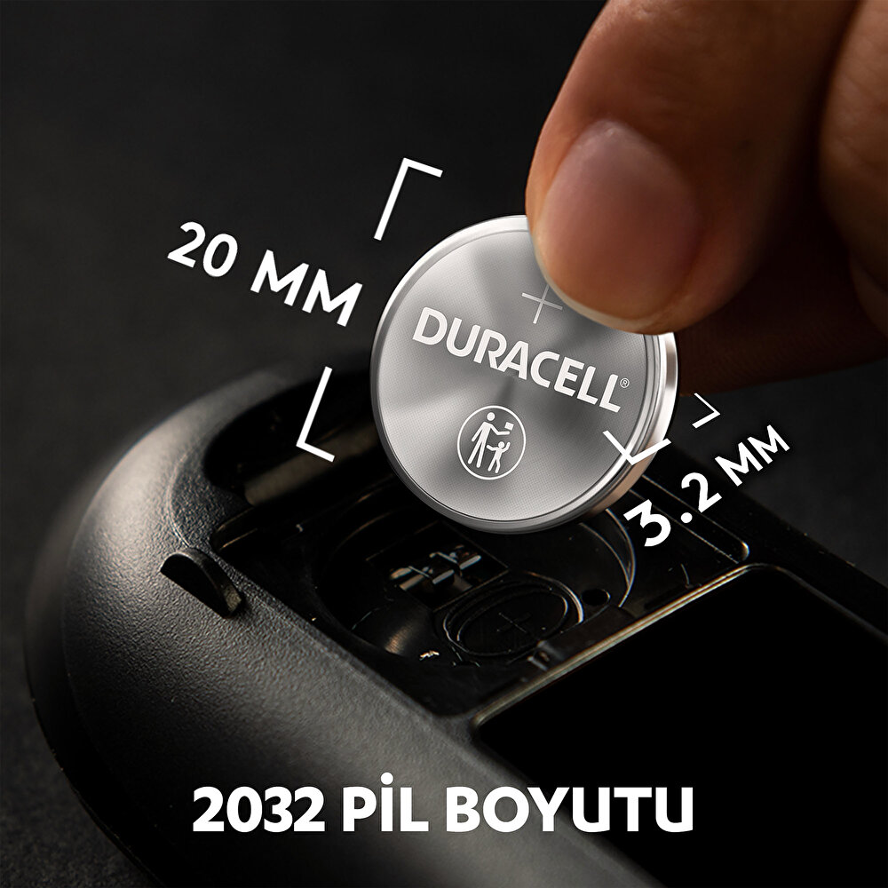 Düğme Pil 2032 2'li 3 Volt
