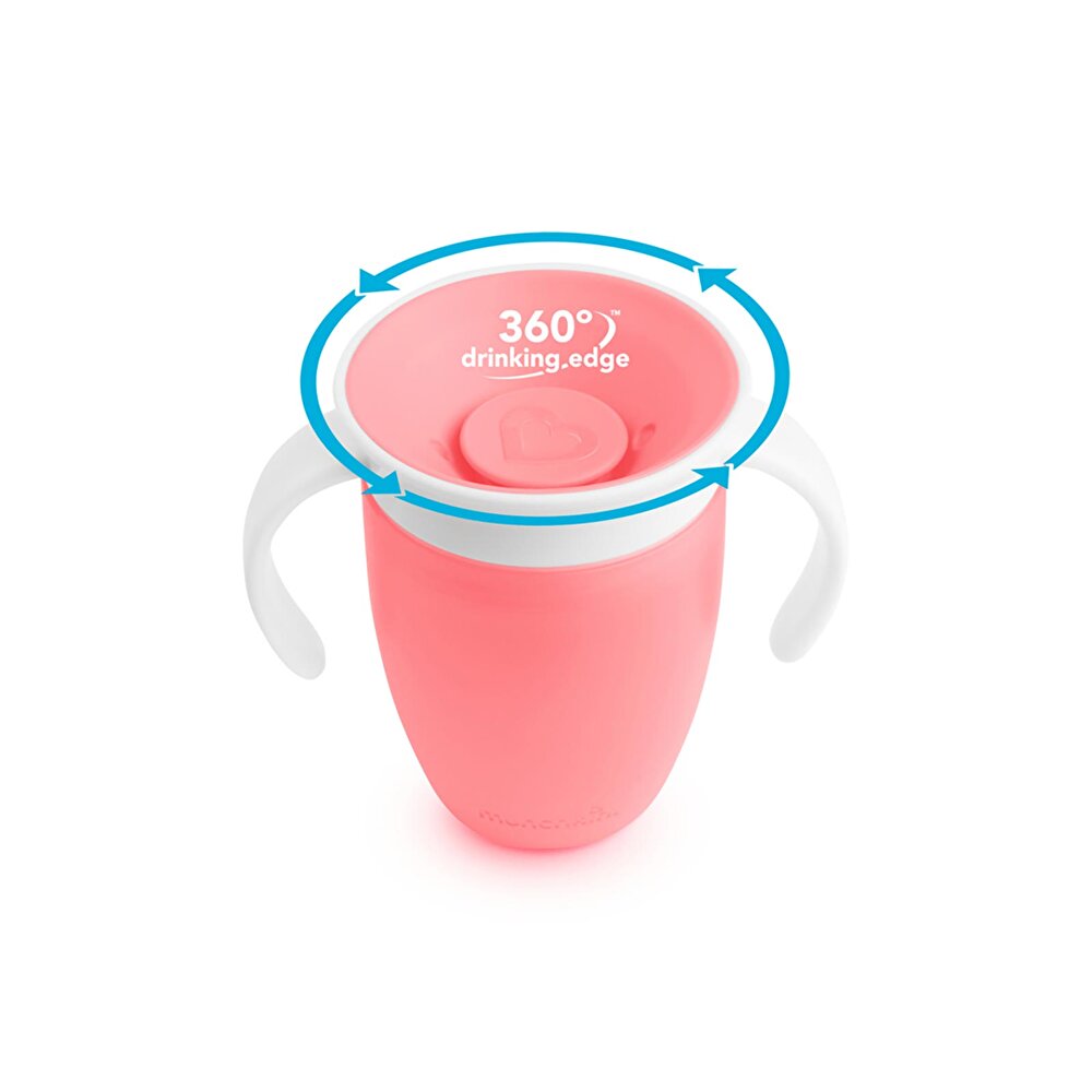 Miracle 360 Derece Alıştırma Bardağı 6+ Ay 207 ml Pembe