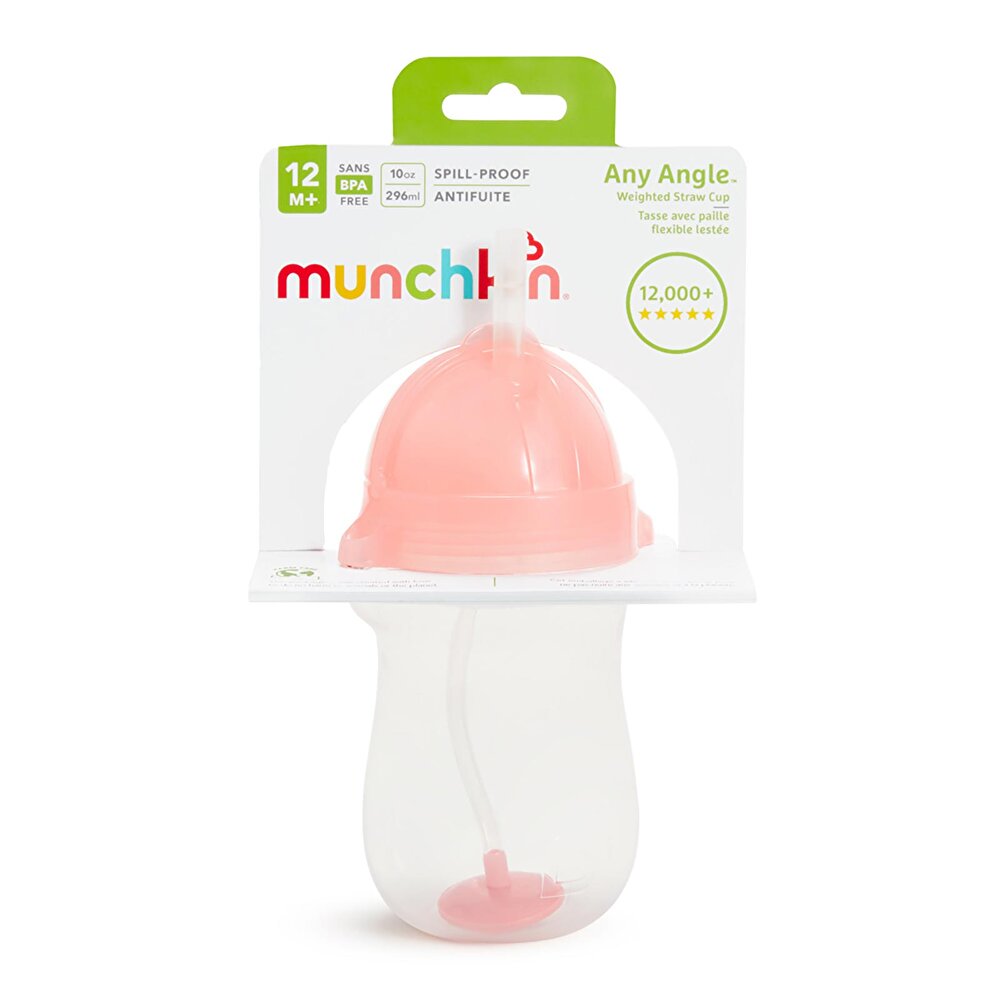 Tıklama Kilitli Uçlu Alıştırma Bardağı 12Ay+ 296ml Pembe