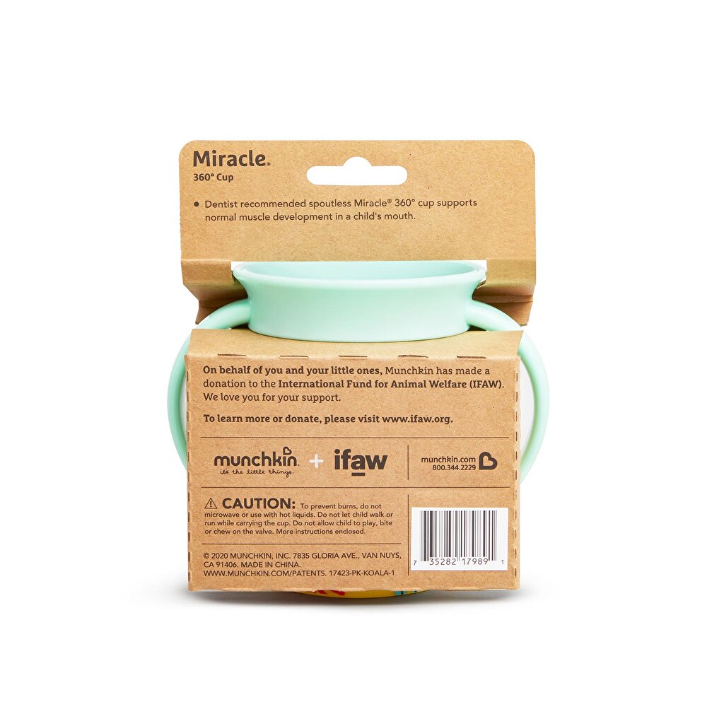Miracle 360 Derece Koala Desenli Alıştırma Bardağı 6 + Ay 177 ml