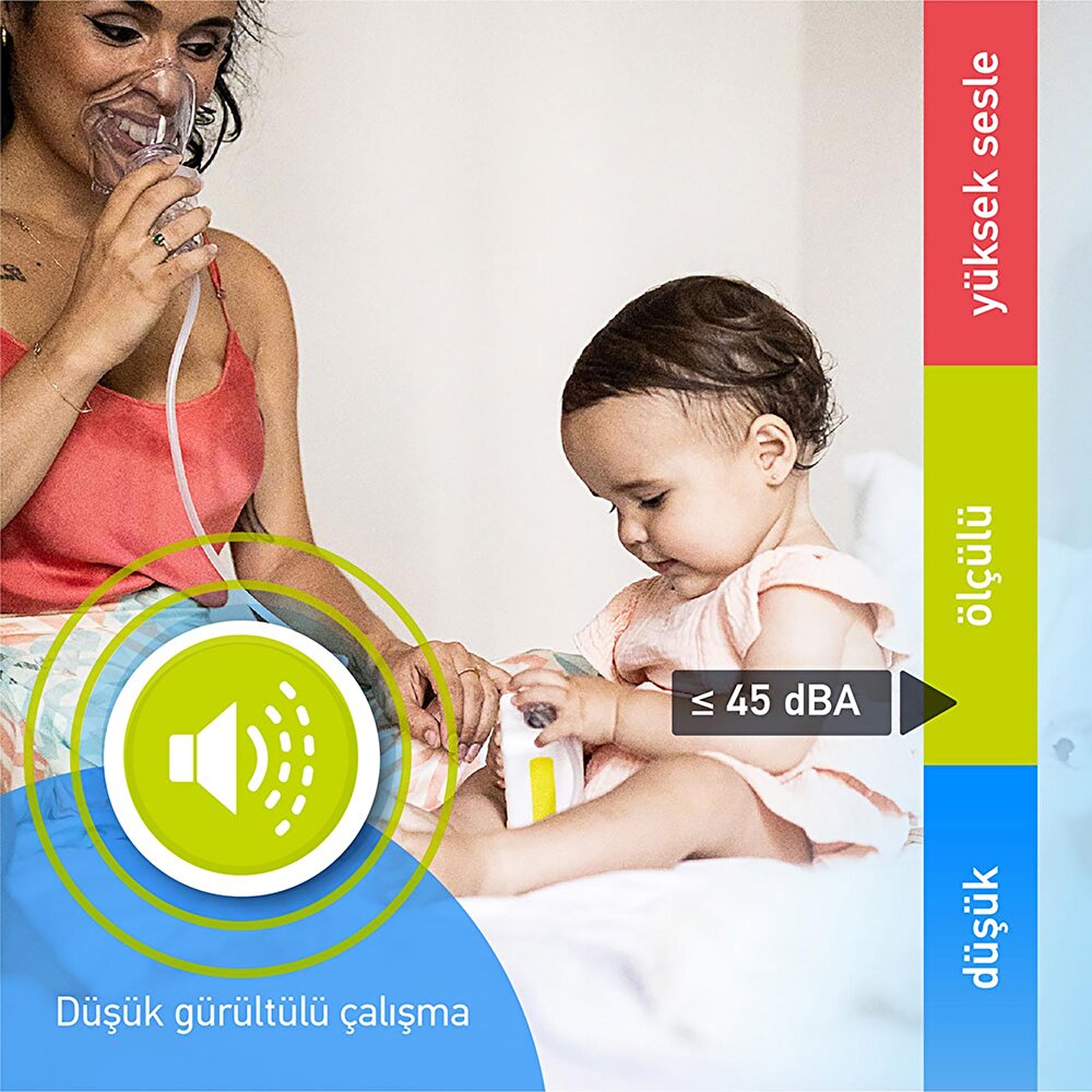 AguN3 Küçük Portatif Kompresör Nebulizatör