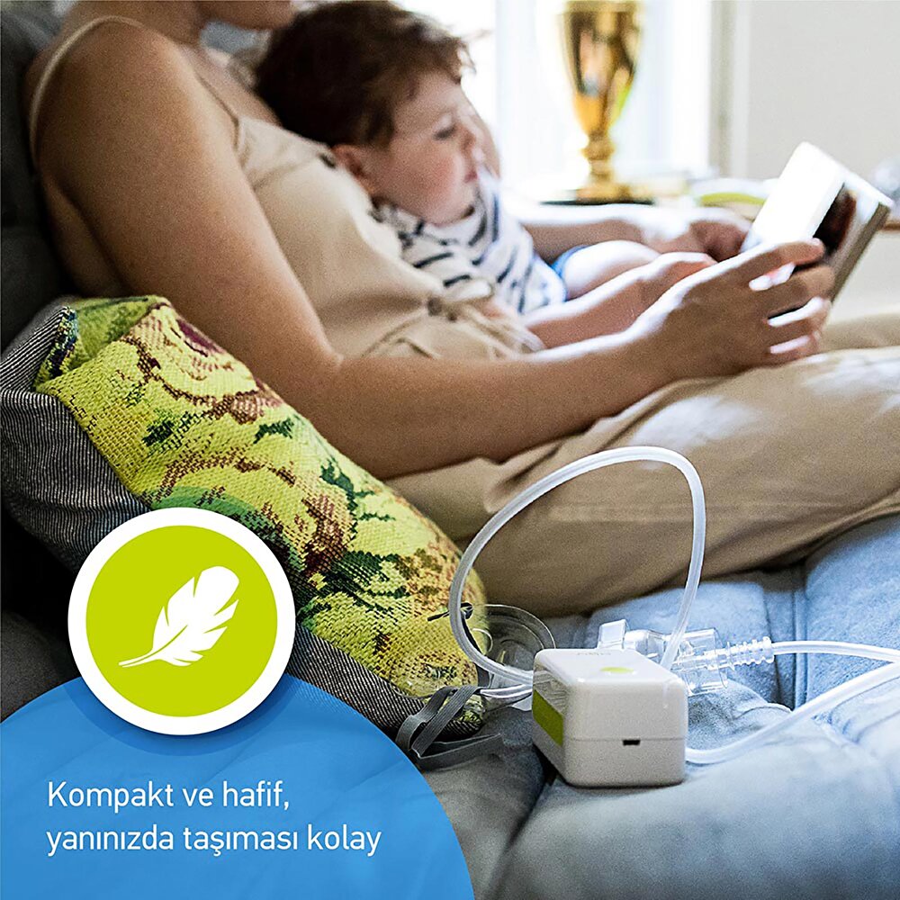 AguN3 Küçük Portatif Kompresör Nebulizatör