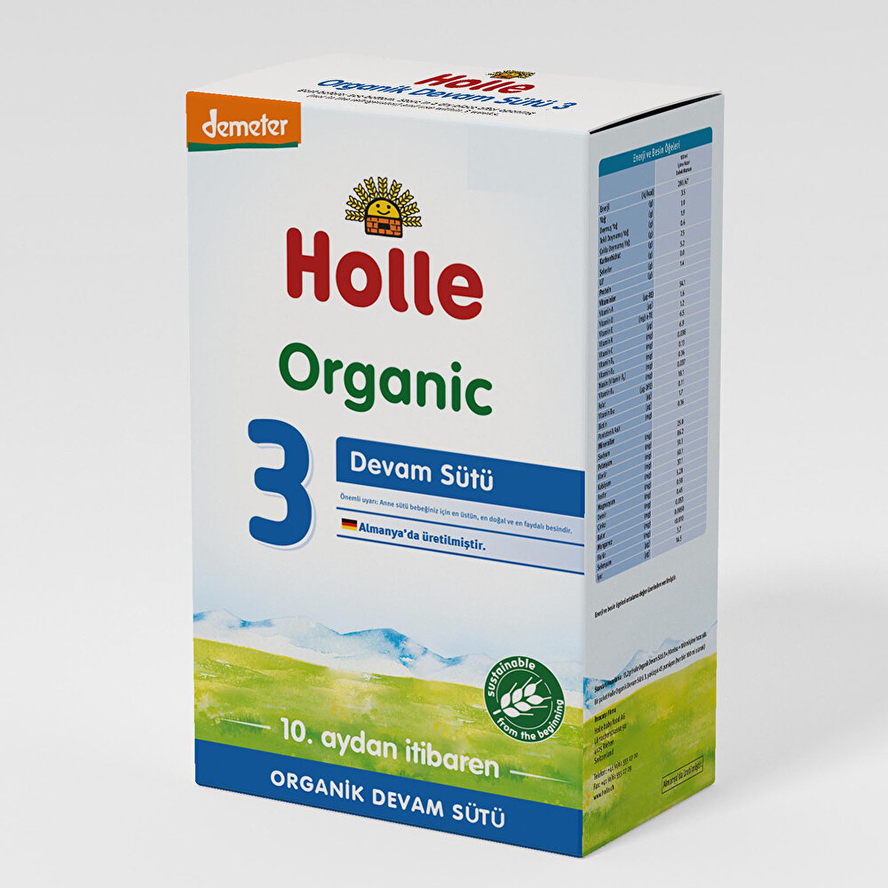 3 Organik Devam Sütü 600 gr 1+ Yaş