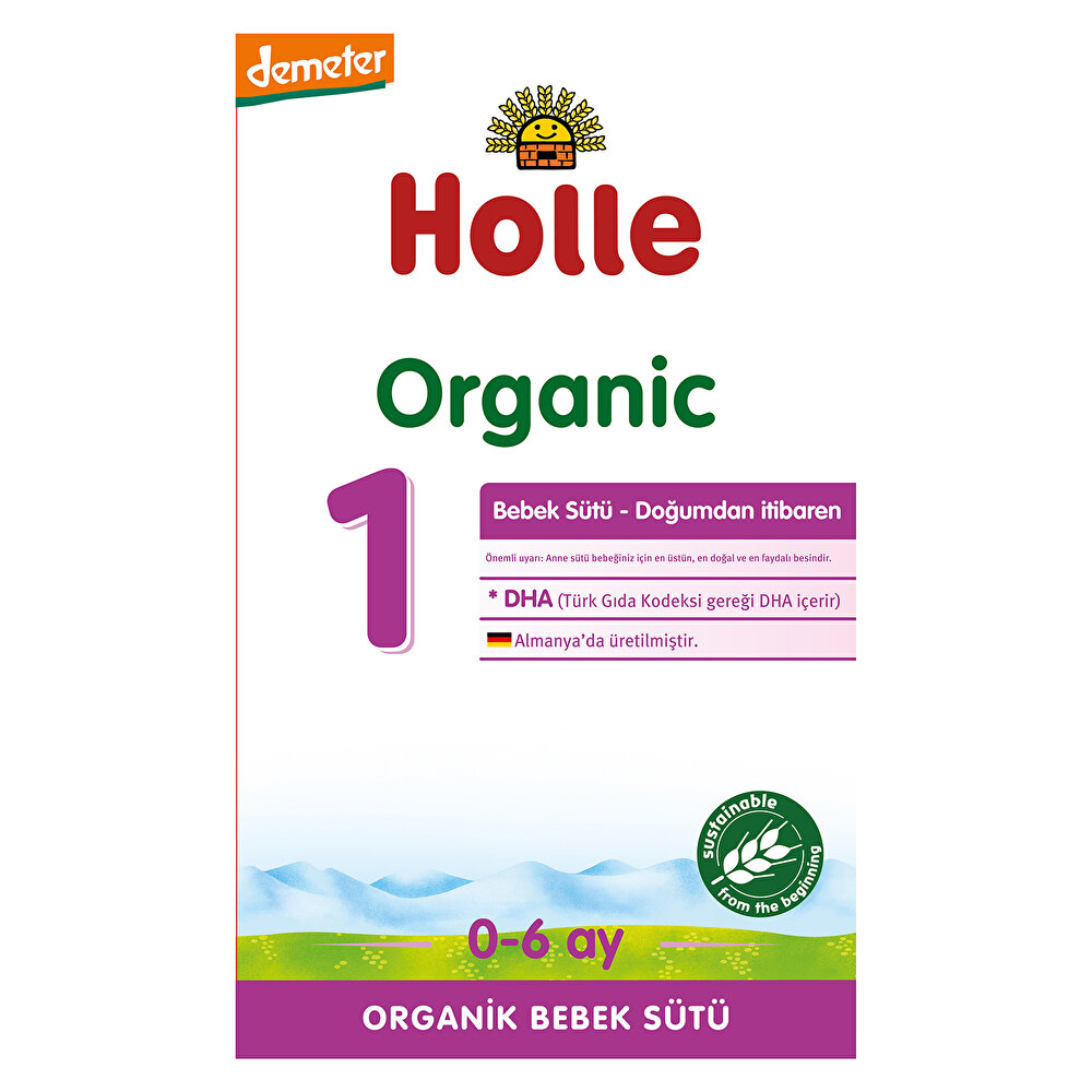 1 Organik Bebek Sütü 400 gr 0-6 Ay