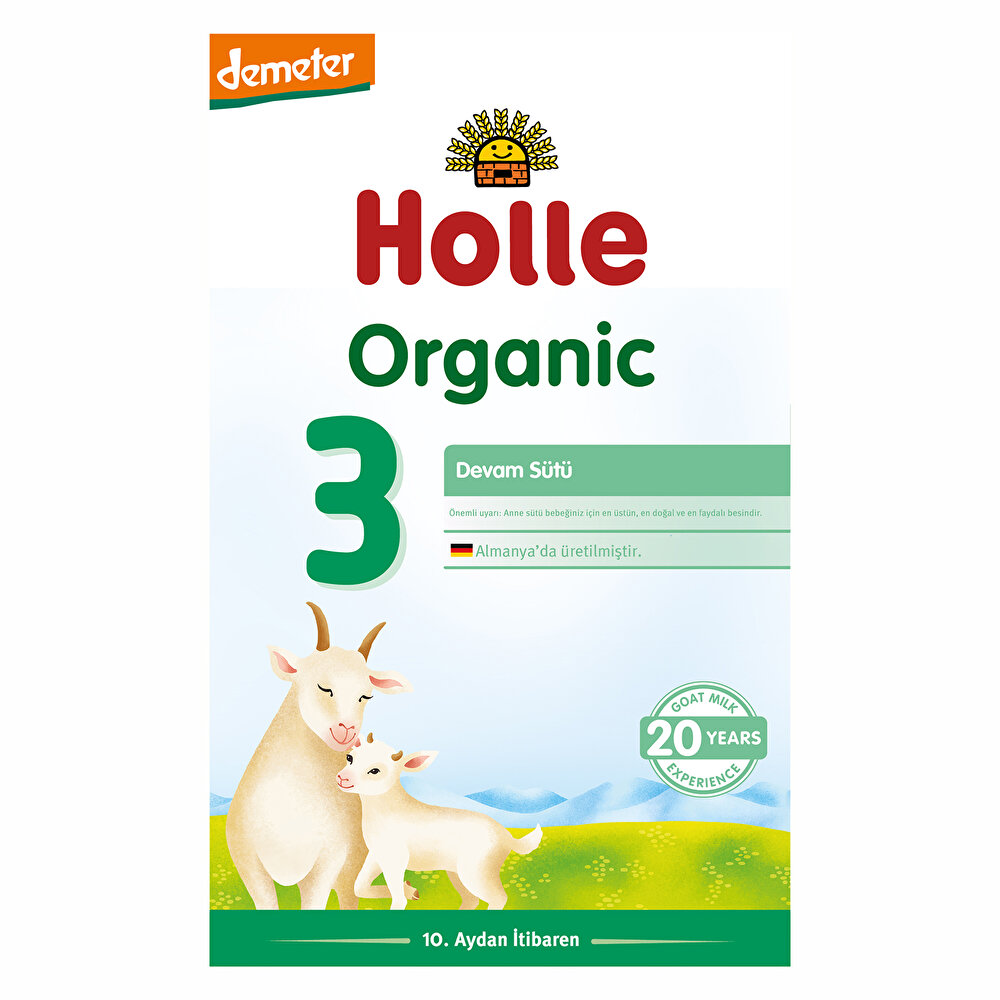 3 Organik Keçi Sütü Devam Formülü 400 gr 12+ Ay