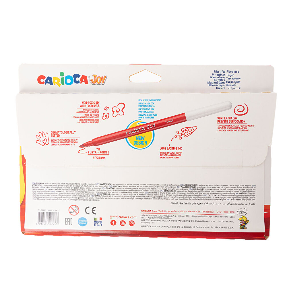 Joy Süper Yıkanabilir Keçeli Boya Kalemi 24’lü