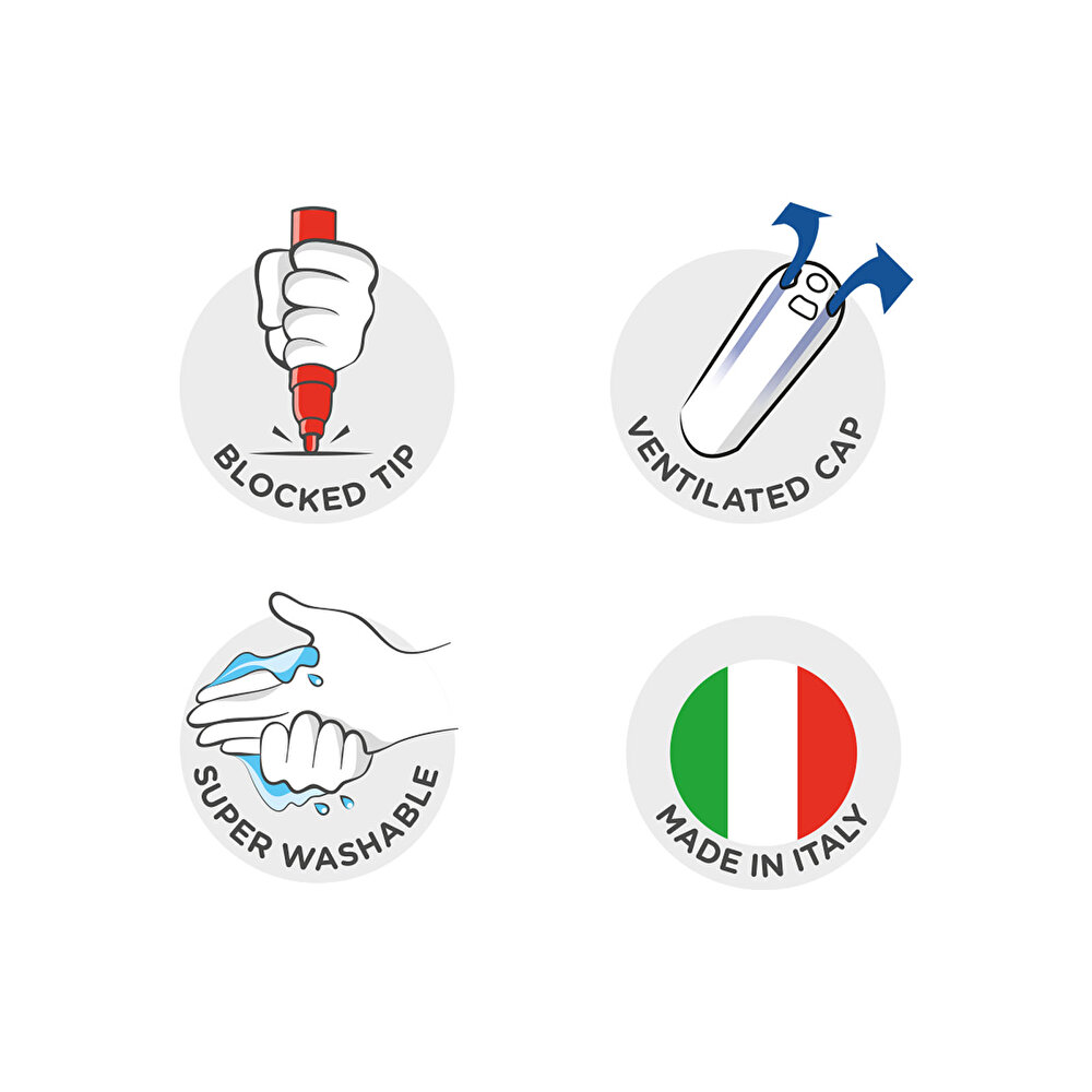 Joy Süper Yıkanabilir Keçeli Boya Kalemi 24’lü