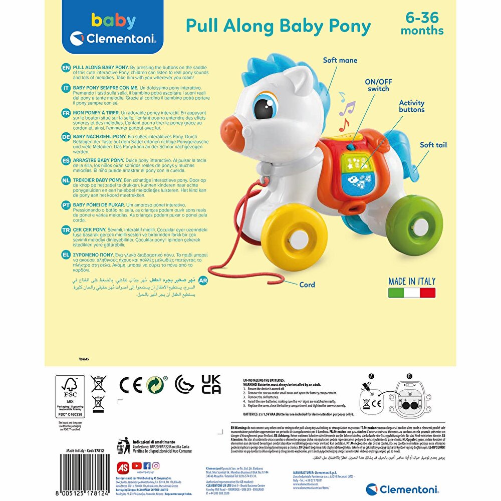 Baby Clementoni Çek Çek Pony