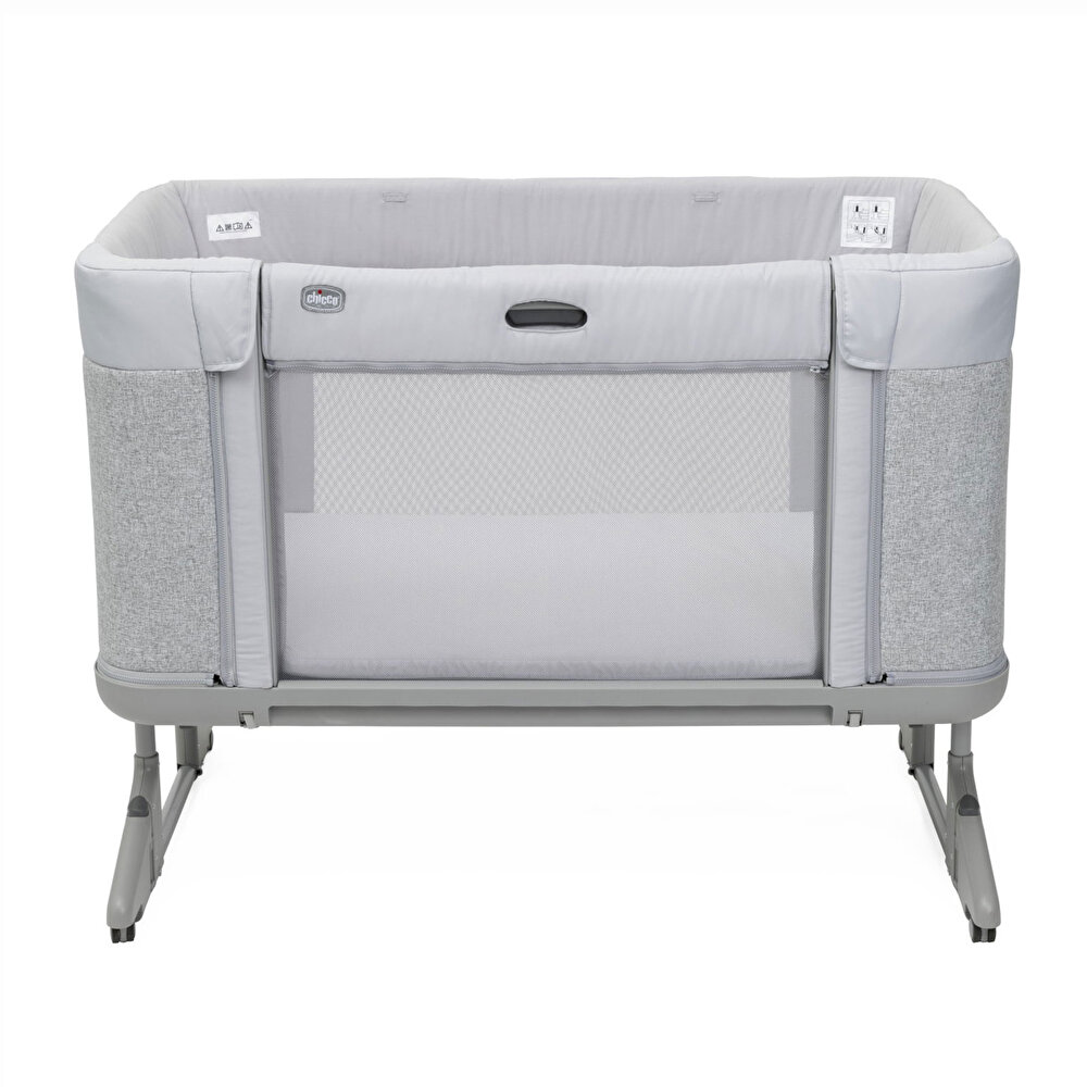 Next2Me Forever Anne Yanı Asansörlü ve Yüksekliği Ayarlanabilir Beşik Ash Grey