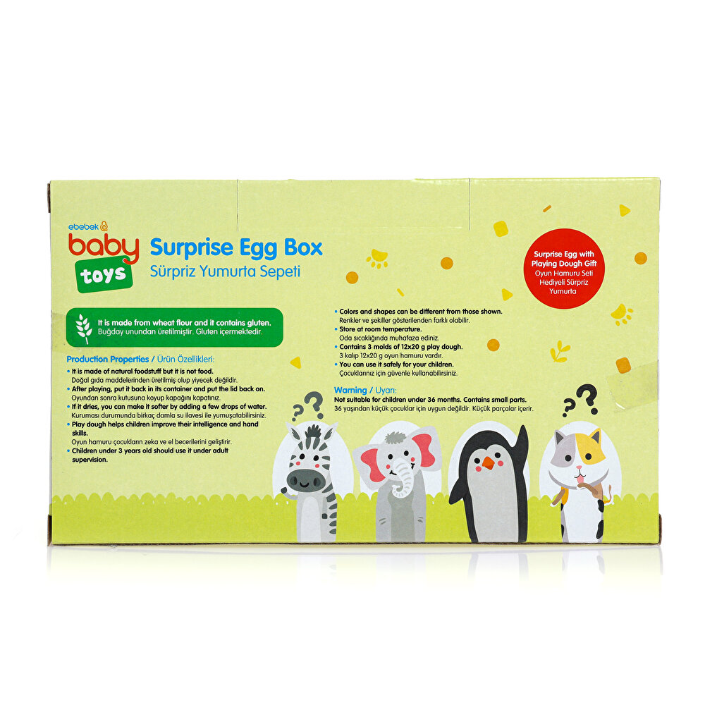 Sürpriz Yumurta Bebek Oyun Hamuru Seti +3 Yaş