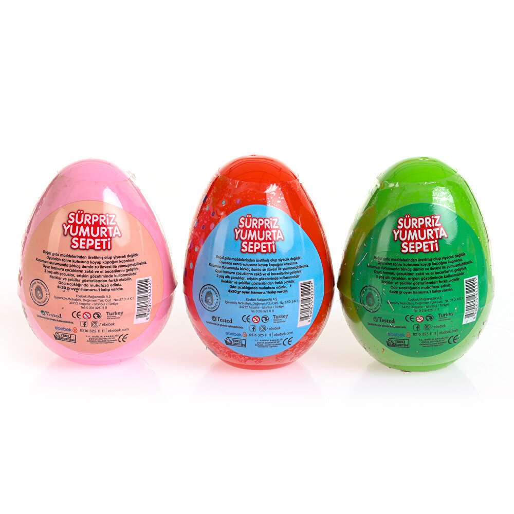 Sürpriz Yumurta Bebek Oyun Hamuru Seti +3 Yaş