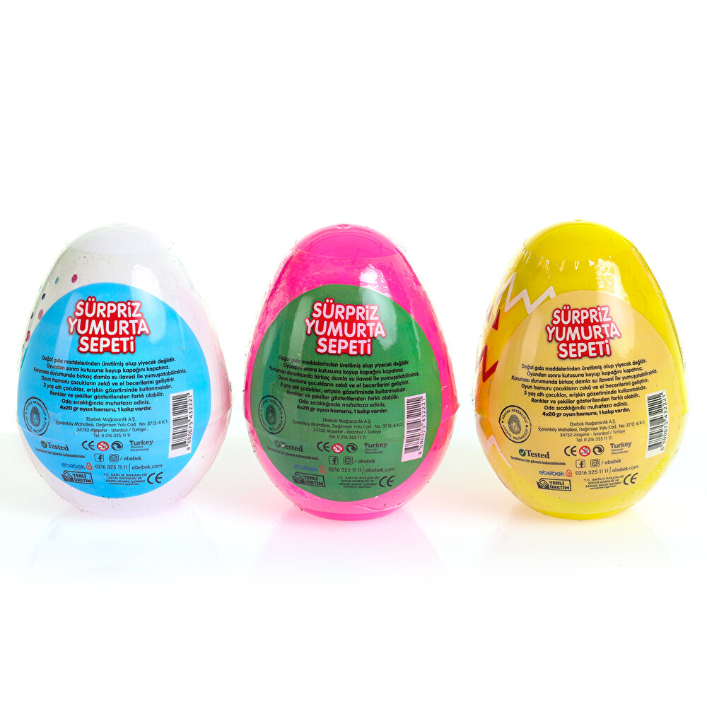 Sürpriz Yumurta Bebek Oyun Hamuru Seti +3 Yaş