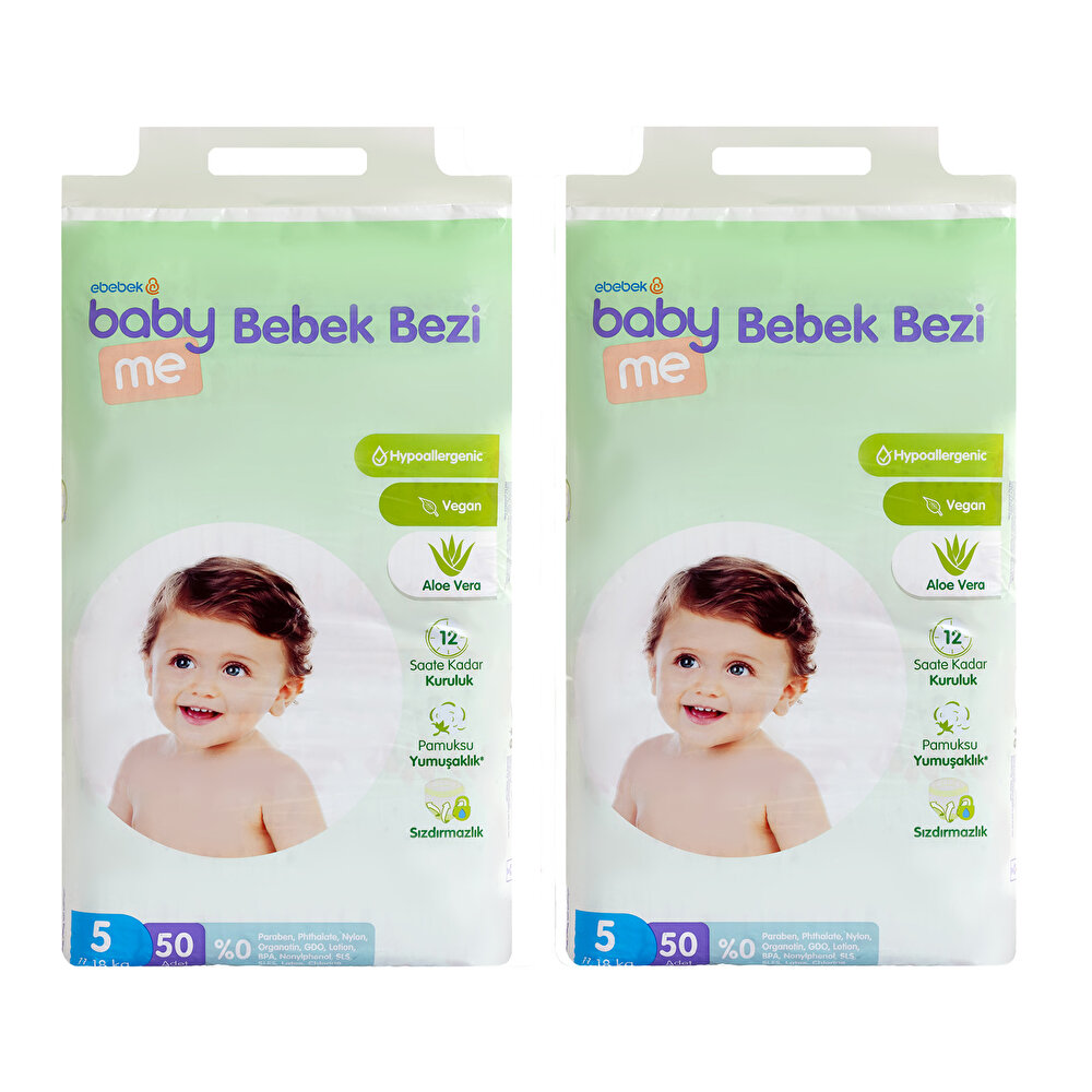 Aloe Vera Junior 5 Numara Bebek Bezi 11-18 kg 100 adet