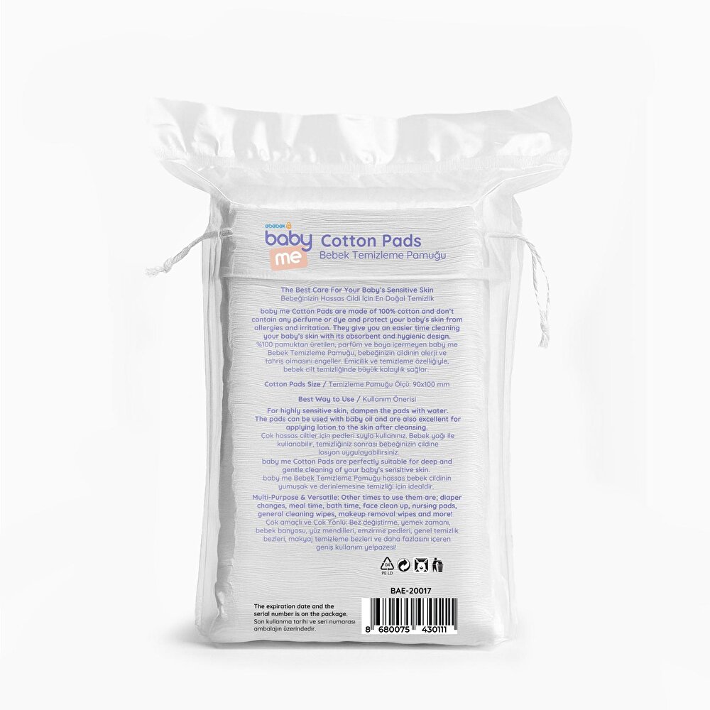 Bebek Temizleme Pamuğu 15x60 Adet