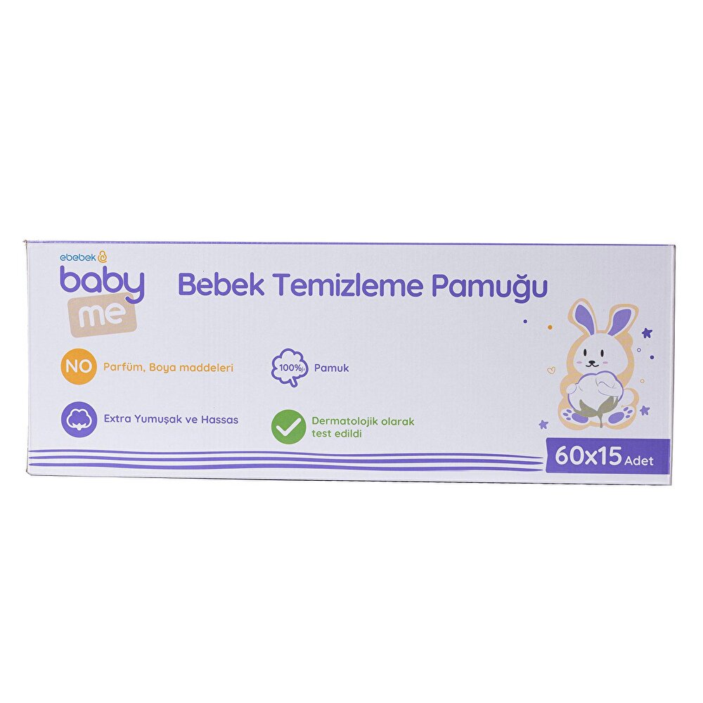 Bebek Temizleme Pamuğu 15x60 Adet