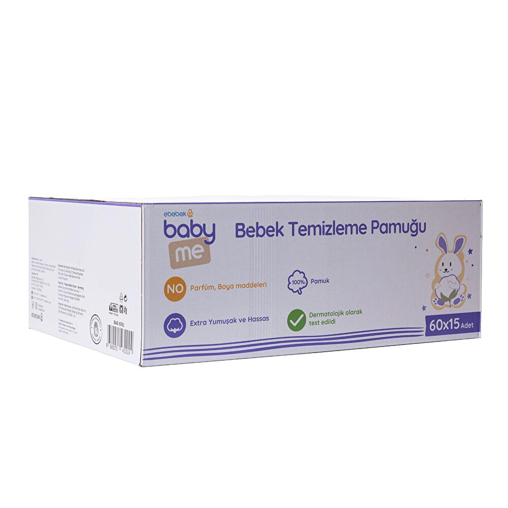Bebek Temizleme Pamuğu 15x60 Adet