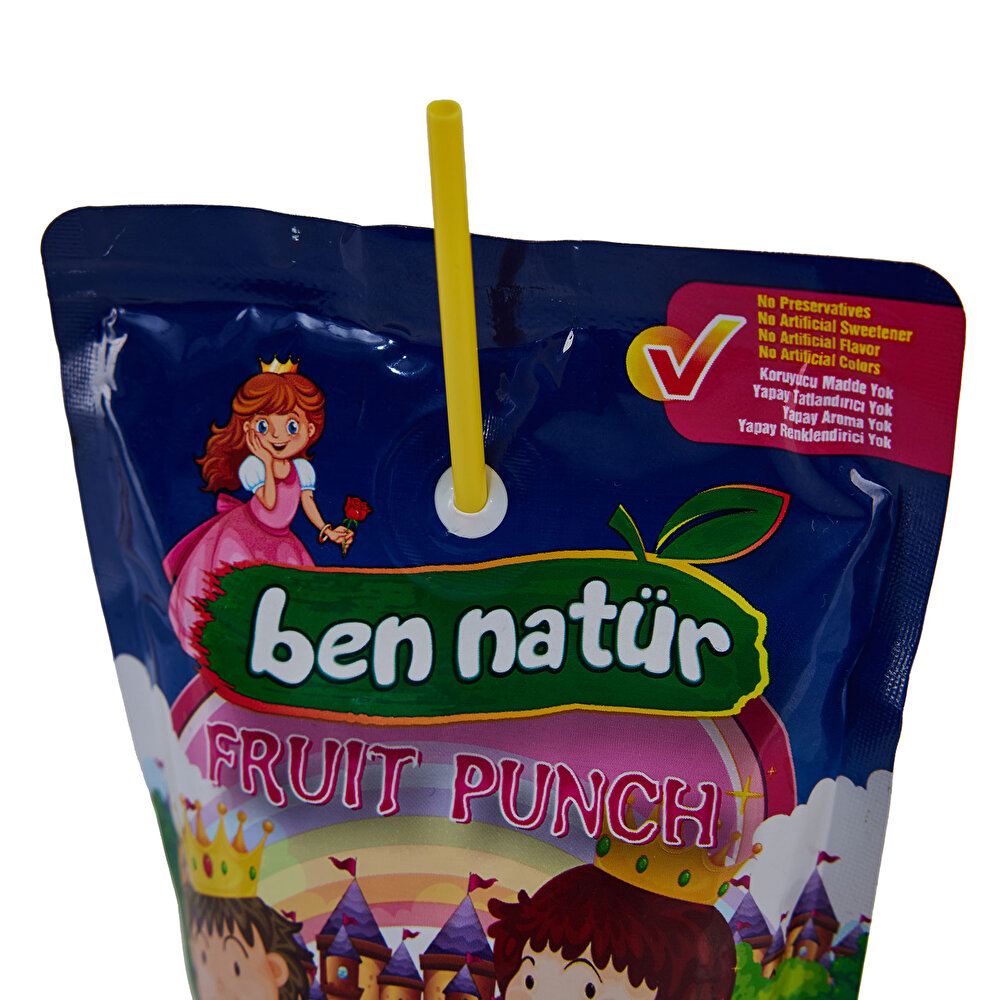Fruit Punch Elmalı, Çilekli, Muzlu, Ejder Meyveli, Karışık Meyveli İçecek 200 ml