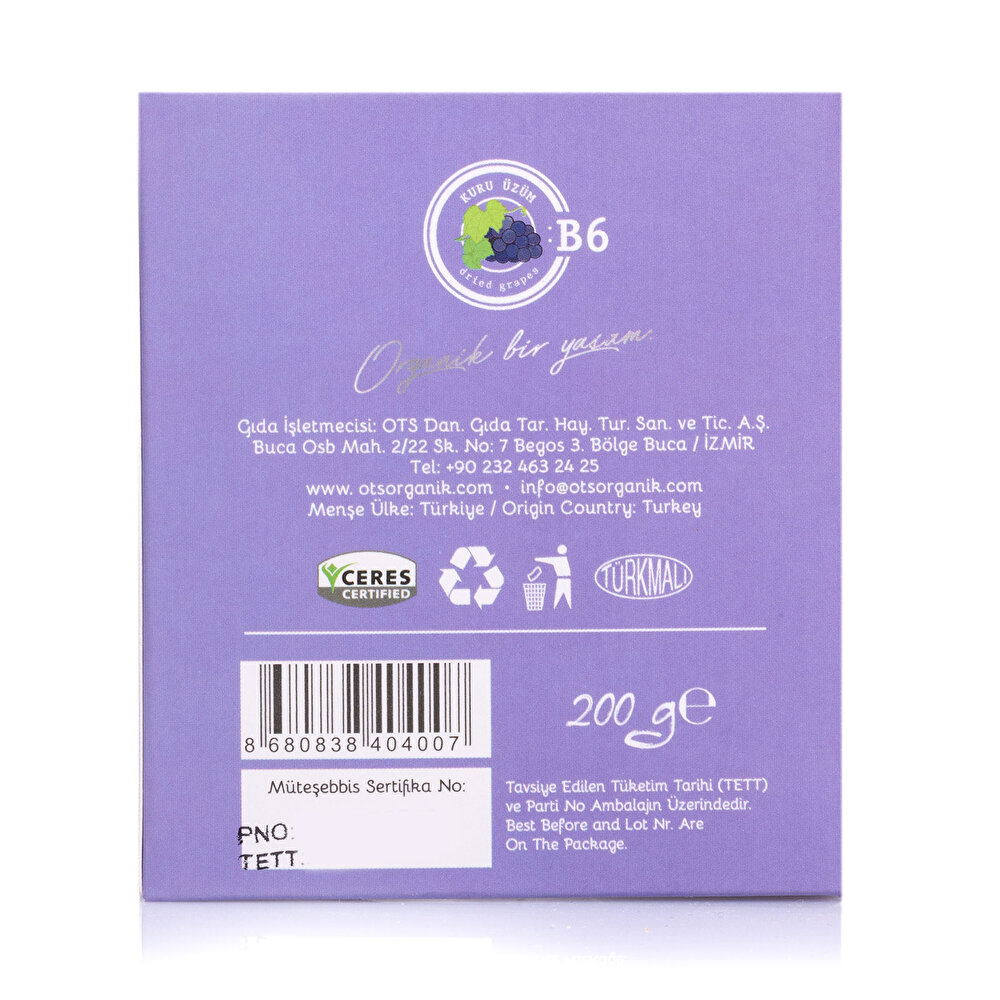 Çekirdeksiz Kuru Üzüm 200 gr