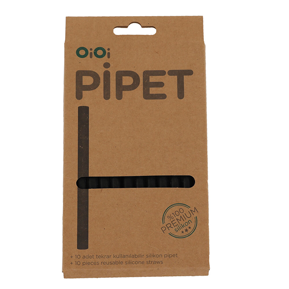 Silikon Pipet 10'lu Bitter Black
