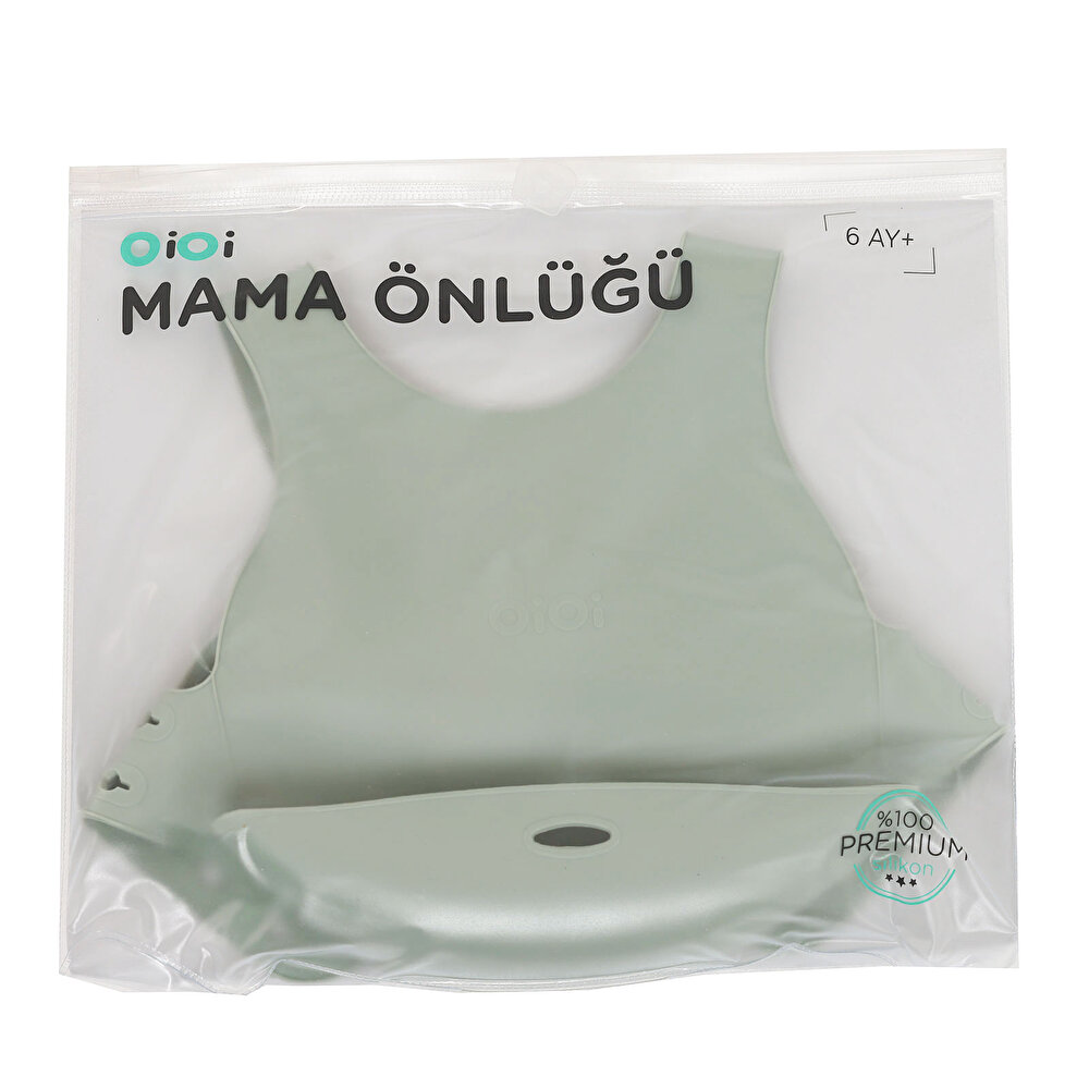 Silikon Bebek Mama Önlüğü River Green