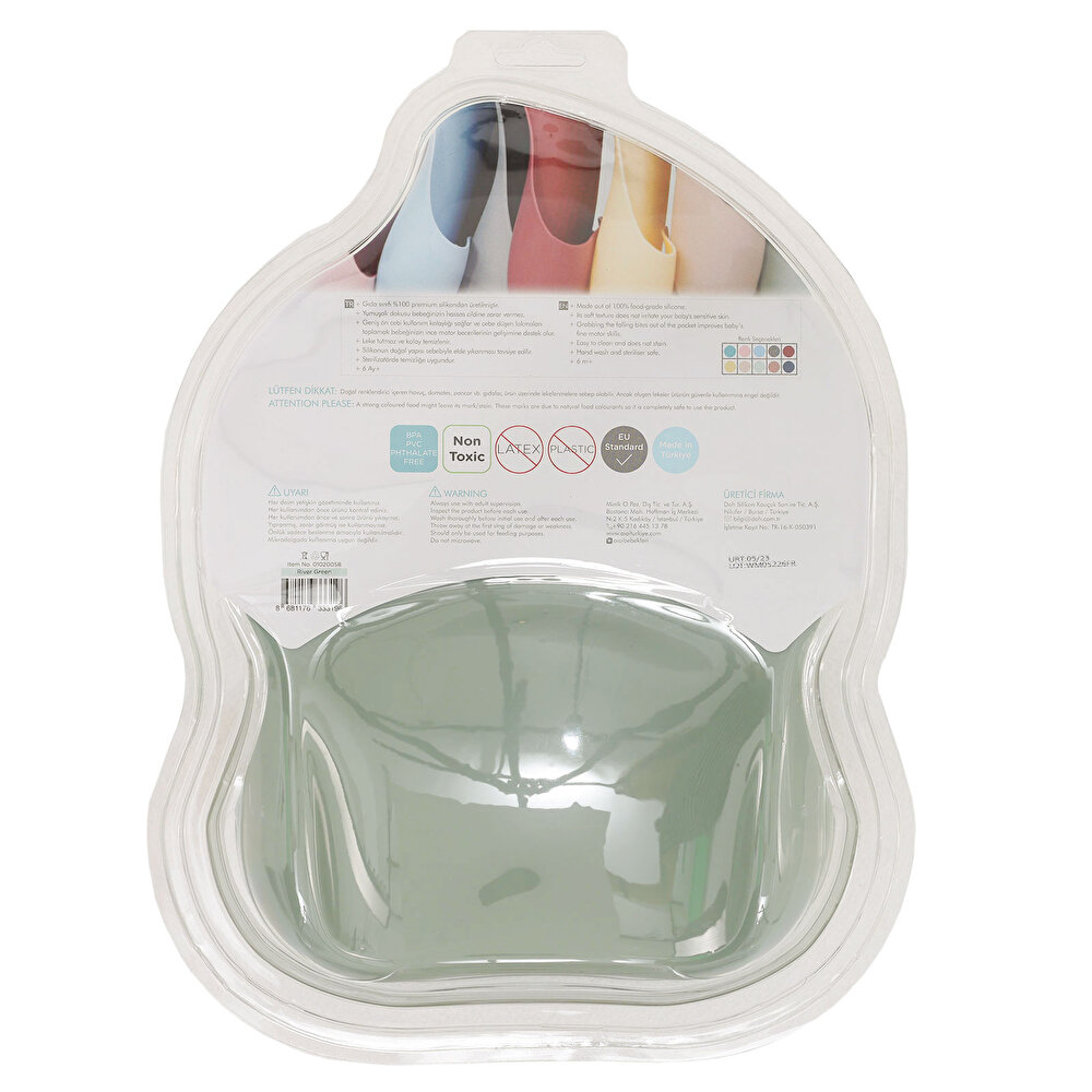 Silikon BASICS Mama Önlüğü River Green