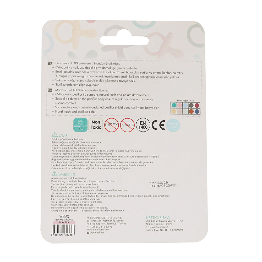 Emzik 0+ Ay Pinky Pink