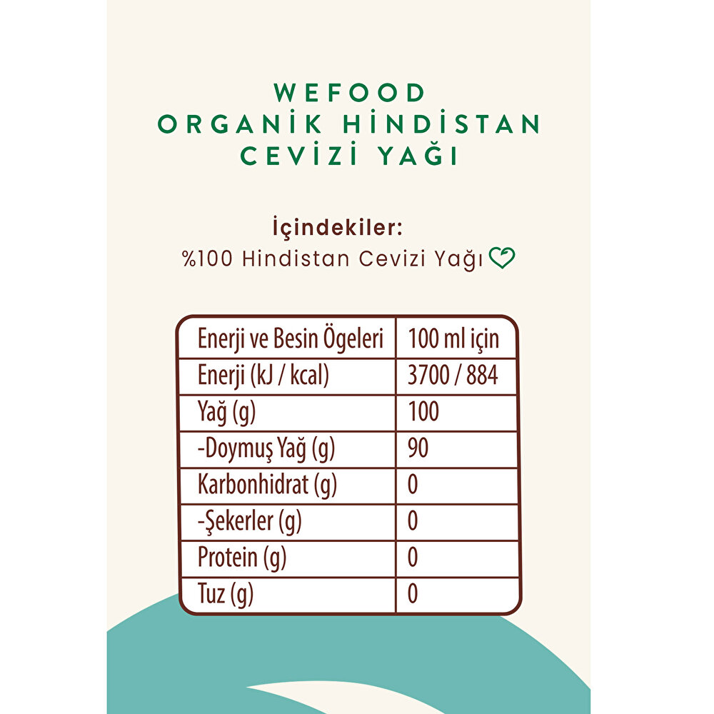 Organik Hindistan Cevizi Yağı 300 ml