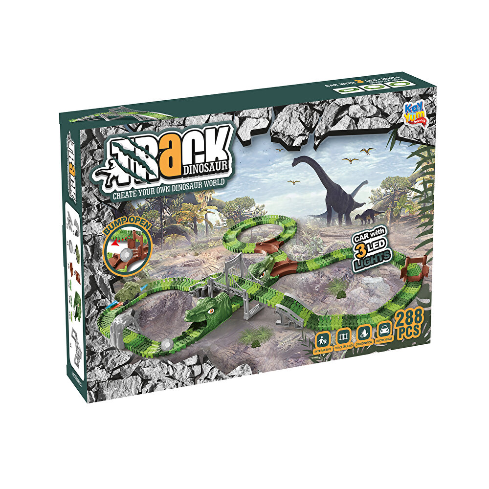Dinozor Temalı Hareketli Raylar 288 Parça