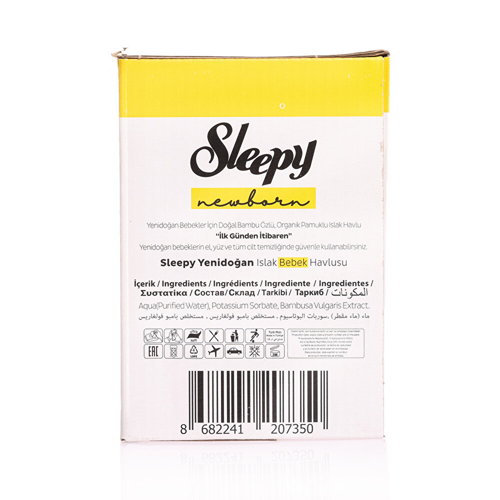 Natural Ultra Hassas Yenidoğan Bebek Islak Mendil 3x40 Adet