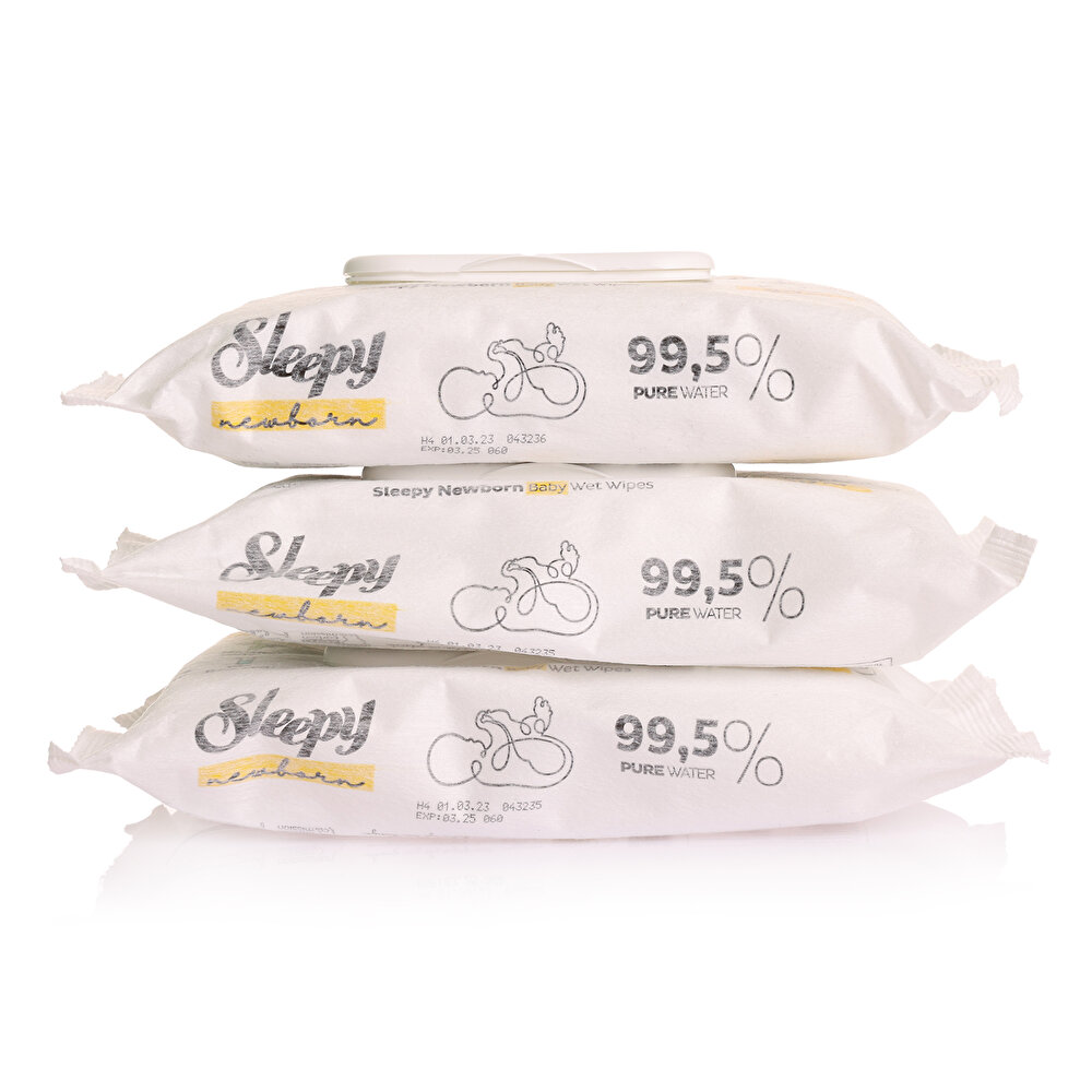 Natural Ultra Hassas Yenidoğan Bebek Islak Mendil 3x40 Adet