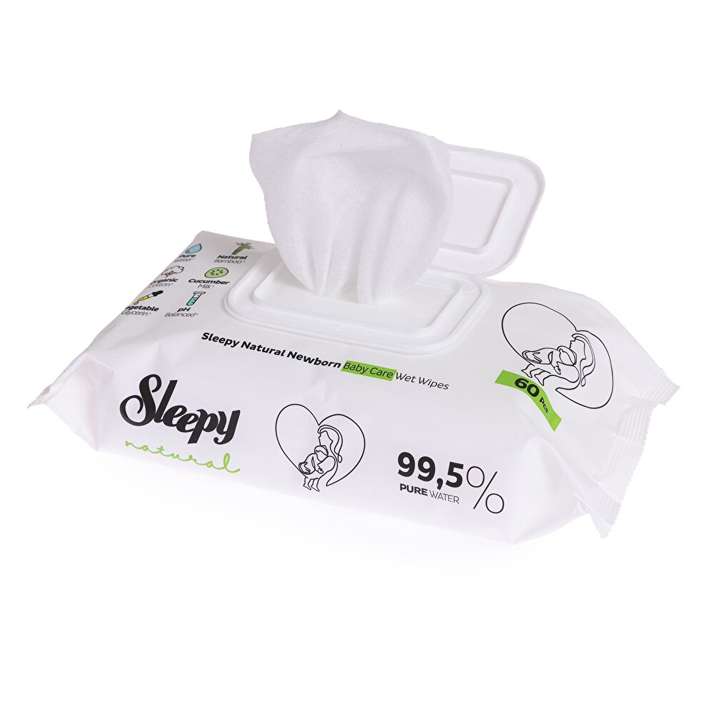 Natural Ultra Hassas Bebek Islak Mendil 3x60 Adet
