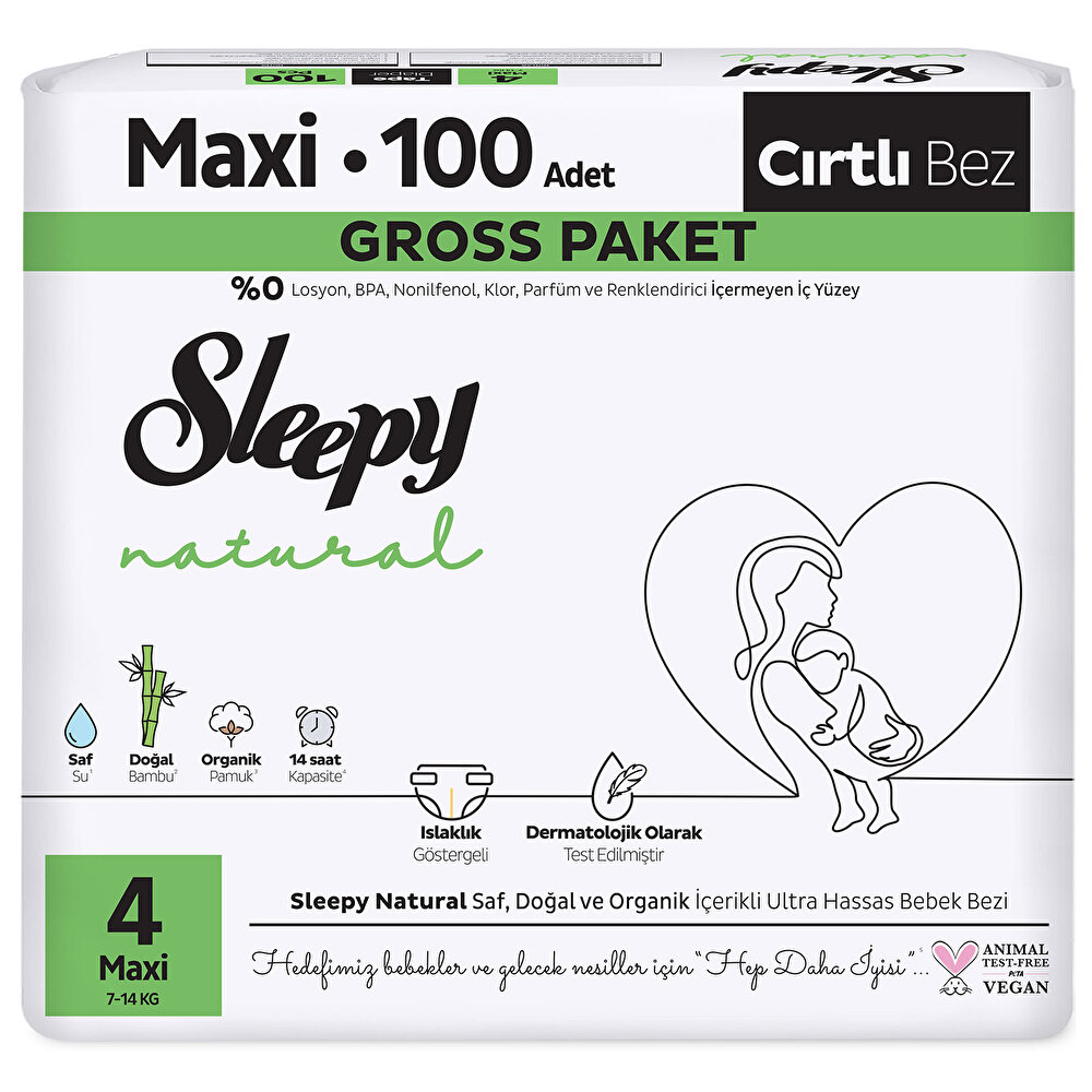 Natural 4 Beden 100 Adet